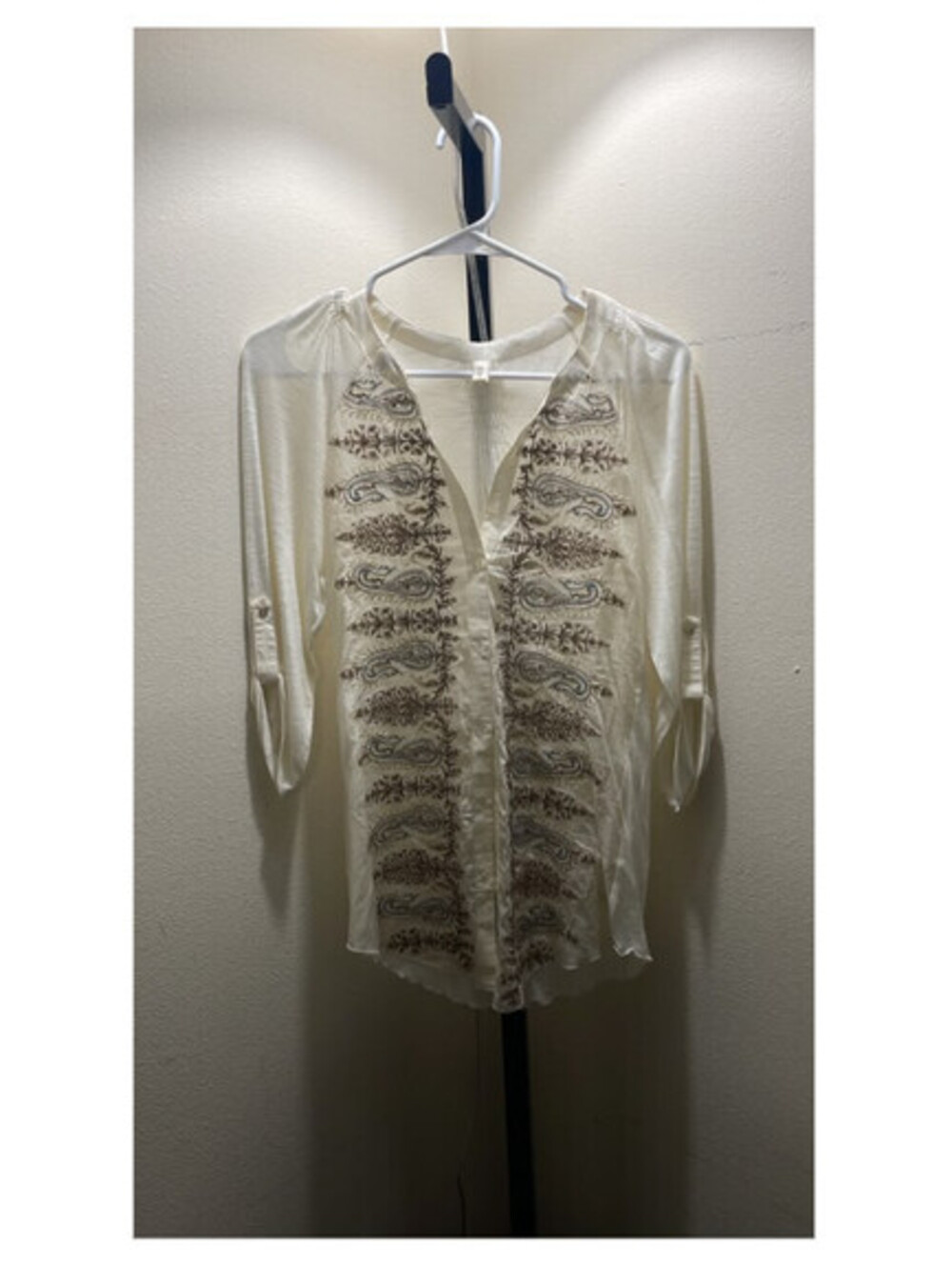 ANTHROPOLOGIE TINY Embroidered Top, NWOT, Small, #172